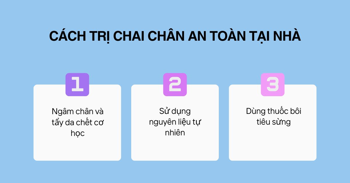 Cách trị chai chân tại nhà