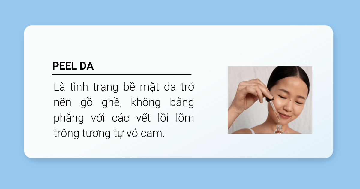 Sau khi peel da dùng sản phẩm gì